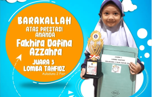 Ananda Fakhira Dafina Azzahra Raih Juara 3 di Lomba Tahfidz Auladuna Fair